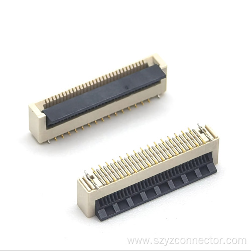 0.5mm Pitch FPC Connector Straight SMT Pull-type Full-wrap With Lock 30P